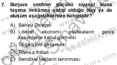 Sosyal Politika 1 Dersi 2013 - 2014 Yılı (Vize) Ara Sınav Soruları 7. Soru