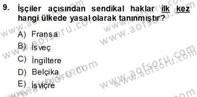 Sosyal Politika 1 Dersi Ara Sınavı Deneme Sınav Soruları 9. Soru