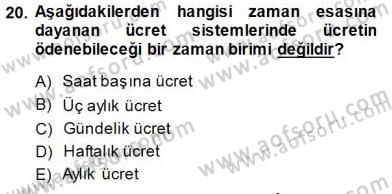 Sosyal Politika 1 Dersi 2013 - 2014 Yılı (Final) Dönem Sonu Sınav Soruları 20. Soru
