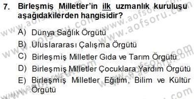 Sosyal Politika 1 Dersi 2013 - 2014 Yılı (Final) Dönem Sonu Sınav Soruları 7. Soru