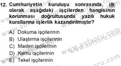 Sosyal Politika 1 Dersi Ara Sınavı Deneme Sınav Soruları 12. Soru