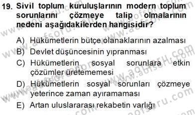 Sosyal Politika 1 Dersi Ara Sınavı Deneme Sınav Soruları 19. Soru