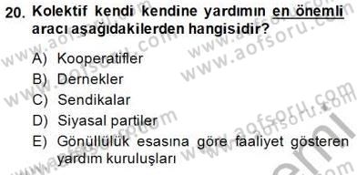 Sosyal Politika 1 Dersi Ara Sınavı Deneme Sınav Soruları 20. Soru