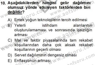 Sosyal Politika 1 Dersi 2014 - 2015 Yılı (Final) Dönem Sonu Sınav Soruları 10. Soru