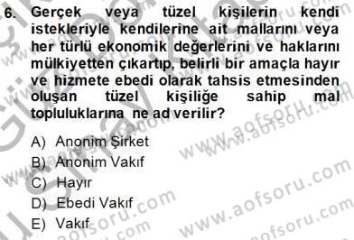Sosyal Politika 1 Dersi 2014 - 2015 Yılı (Final) Dönem Sonu Sınav Soruları 6. Soru