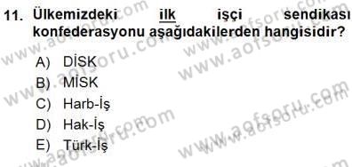 Sosyal Politika 1 Dersi Ara Sınavı Deneme Sınav Soruları 11. Soru