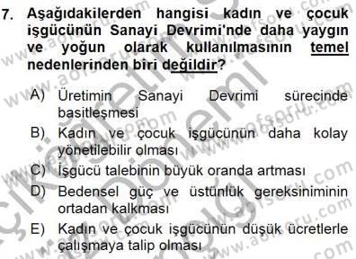 Sosyal Politika 1 Dersi Ara Sınavı Deneme Sınav Soruları 7. Soru