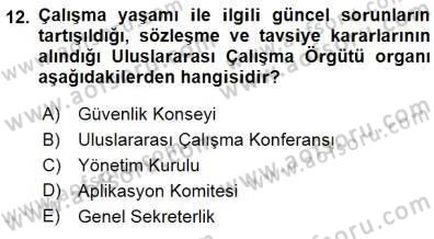 Sosyal Politika 1 Dersi 2015 - 2016 Yılı (Final) Dönem Sonu Sınav Soruları 12. Soru