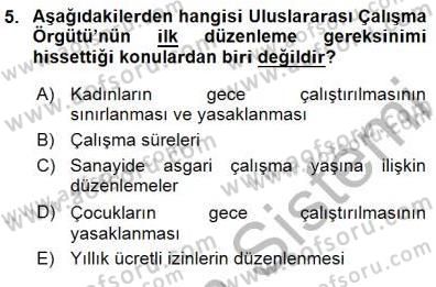 Sosyal Politika 1 Dersi 2015 - 2016 Yılı (Final) Dönem Sonu Sınav Soruları 5. Soru