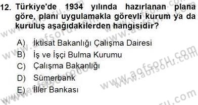Sosyal Politika 1 Dersi Ara Sınavı Deneme Sınav Soruları 12. Soru