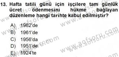 Sosyal Politika 1 Dersi Ara Sınavı Deneme Sınav Soruları 13. Soru