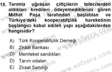 Sosyal Politika 1 Dersi 2016 - 2017 Yılı (Vize) Ara Sınav Soruları 15. Soru
