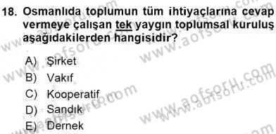 Sosyal Politika 1 Dersi 2016 - 2017 Yılı (Vize) Ara Sınav Soruları 18. Soru