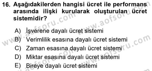 Sosyal Politika 1 Dersi 2019 - 2020 Yılı (Final) Dönem Sonu Sınav Soruları 16. Soru