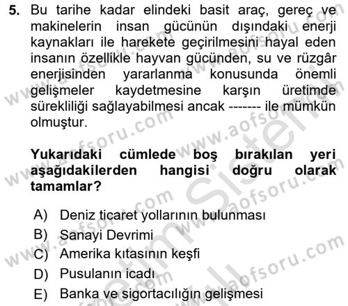 Sosyal Politika 1 Dersi 2020 - 2021 Yılı Yaz Okulu Sınav Soruları 5. Soru