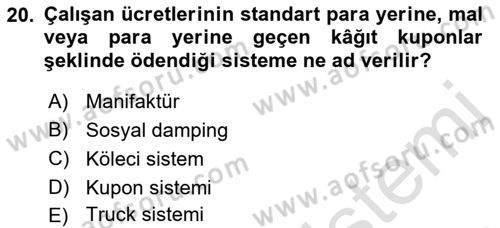Sosyal Politika 1 Dersi 2022 - 2023 Yılı Yaz Okulu Sınav Soruları 20. Soru