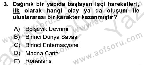 Sosyal Politika 1 Dersi 2022 - 2023 Yılı Yaz Okulu Sınav Soruları 3. Soru