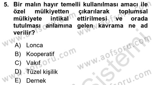 Sosyal Politika 1 Dersi 2023 - 2024 Yılı Yaz Okulu Sınav Soruları 5. Soru