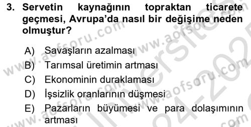 Sosyal Politika 1 Dersi 2024 - 2025 Yılı Yaz Okulu Sınav Soruları 3. Soru