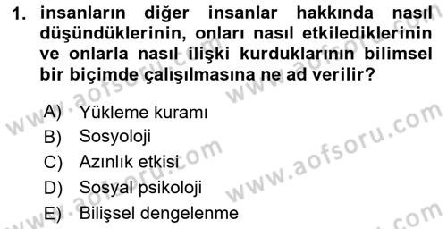 Sosyal Politika 1 Dersi 2025 - 2026 Yılı (Final) Dönem Sonu Sınav Soruları 1. Soru