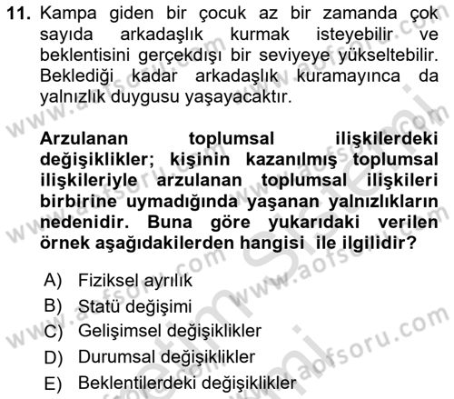 Sosyal Politika 1 Dersi 2025 - 2026 Yılı (Final) Dönem Sonu Sınav Soruları 11. Soru
