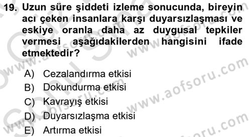 Sosyal Politika 1 Dersi 2025 - 2026 Yılı (Final) Dönem Sonu Sınav Soruları 19. Soru