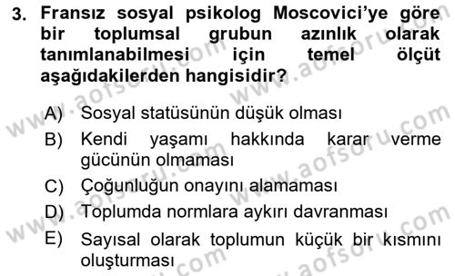 Sosyal Politika 1 Dersi 2025 - 2026 Yılı (Final) Dönem Sonu Sınav Soruları 3. Soru