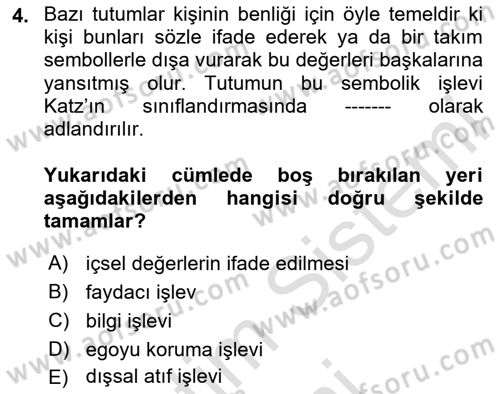 Sosyal Politika 1 Dersi 2025 - 2026 Yılı (Final) Dönem Sonu Sınav Soruları 4. Soru