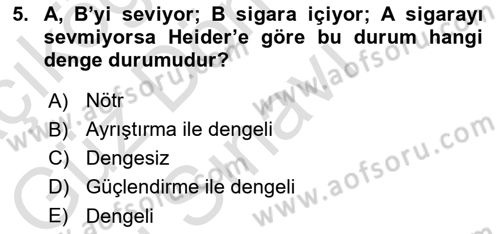 Sosyal Politika 1 Dersi 2025 - 2026 Yılı (Final) Dönem Sonu Sınav Soruları 5. Soru