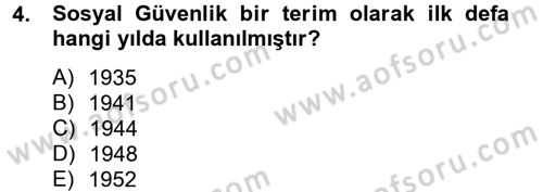 Sosyal Politika 2 Dersi 2012 - 2013 Yılı (Vize) Ara Sınav Soruları 4. Soru