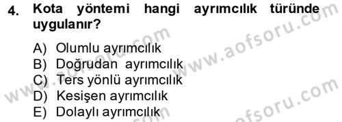 Sosyal Politika 2 Dersi 2012 - 2013 Yılı (Final) Dönem Sonu Sınav Soruları 4. Soru