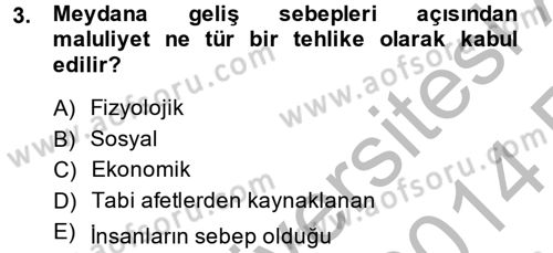 Sosyal Politika 2 Dersi 2013 - 2014 Yılı (Vize) Ara Sınav Soruları 3. Soru