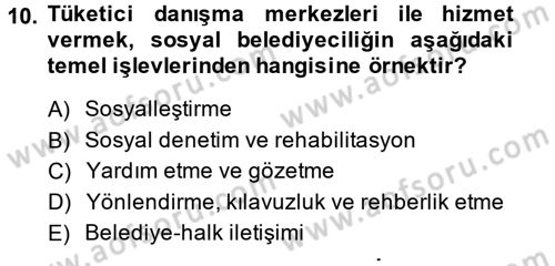 Sosyal Politika 2 Dersi 2013 - 2014 Yılı (Final) Dönem Sonu Sınav Soruları 10. Soru
