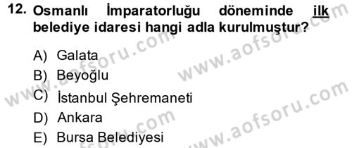 Sosyal Politika 2 Dersi 2013 - 2014 Yılı (Final) Dönem Sonu Sınav Soruları 12. Soru