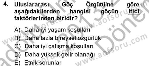 Sosyal Politika 2 Dersi 2013 - 2014 Yılı (Final) Dönem Sonu Sınav Soruları 4. Soru