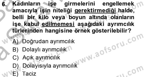 Sosyal Politika 2 Dersi 2014 - 2015 Yılı (Vize) Ara Sınav Soruları 6. Soru