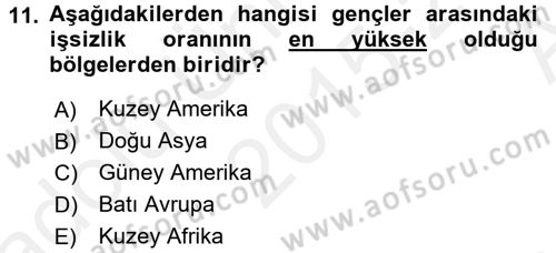 Sosyal Politika 2 Dersi 2015 - 2016 Yılı (Vize) Ara Sınav Soruları 11. Soru