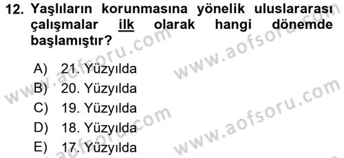 Sosyal Politika 2 Dersi 2015 - 2016 Yılı (Vize) Ara Sınav Soruları 12. Soru