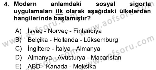 Sosyal Politika 2 Dersi 2015 - 2016 Yılı (Vize) Ara Sınav Soruları 4. Soru