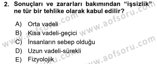 Sosyal Politika 2 Dersi 2015 - 2016 Yılı (Final) Dönem Sonu Sınav Soruları 2. Soru