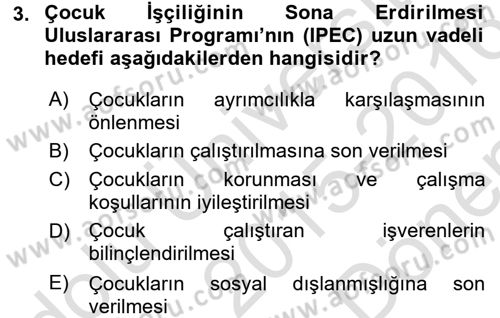 Sosyal Politika 2 Dersi 2015 - 2016 Yılı (Final) Dönem Sonu Sınav Soruları 3. Soru