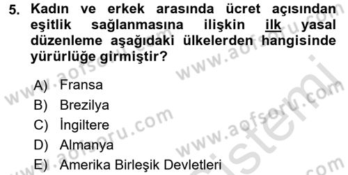 Sosyal Politika 2 Dersi 2015 - 2016 Yılı (Final) Dönem Sonu Sınav Soruları 5. Soru
