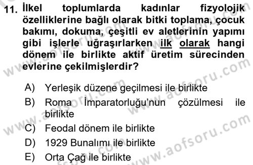 Sosyal Politika 2 Dersi 2016 - 2017 Yılı (Final) Dönem Sonu Sınav Soruları 11. Soru