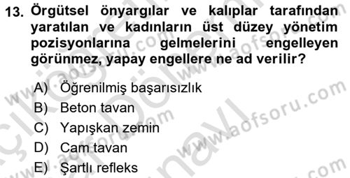 Sosyal Politika 2 Dersi 2016 - 2017 Yılı (Final) Dönem Sonu Sınav Soruları 13. Soru
