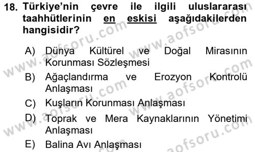 Sosyal Politika 2 Dersi 2016 - 2017 Yılı (Final) Dönem Sonu Sınav Soruları 18. Soru