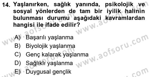 Sosyal Politika 2 Dersi 2018 - 2019 Yılı (Vize) Ara Sınav Soruları 14. Soru
