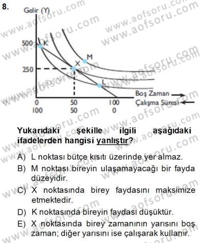 Çalışma Ekonomisi 1 Dersi 2014 - 2015 Yılı (Vize) Ara Sınav Soruları 8. Soru