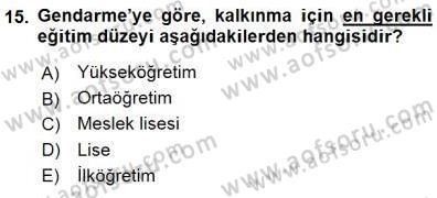 Çalışma Ekonomisi 1 Dersi 2015 - 2016 Yılı (Final) Dönem Sonu Sınav Soruları 15. Soru