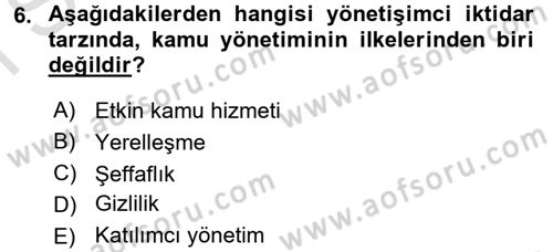 Çalışma Ekonomisi 2 Dersi 2015 - 2016 Yılı (Final) Dönem Sonu Sınav Soruları 6. Soru