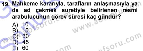 Çalışma İlişkileri Dersi 2012 - 2013 Yılı (Final) Dönem Sonu Sınav Soruları 19. Soru